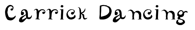 Carrick Dancing font